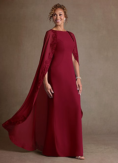 Azazie Artemisia Suknie dla Matki Panny Młodej Osłona Koronka Szyfon Długość podłogi Sukienka image2