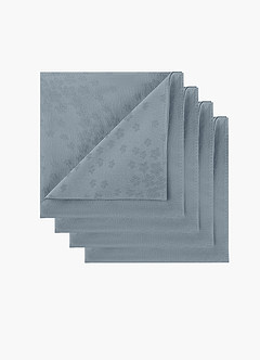 front Jacquard Pocket Square Set – 4 Pieces