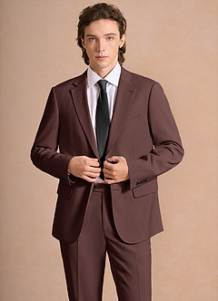 James Espresso Structured Stretch Suit Jacket