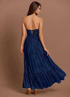 Lydia Navy Maxi Dress image2