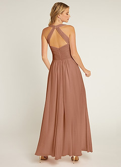 Azazie Claudia Bridesmaid Dresses Bronzer A-Line Sweetheart Neckline Chiffon Dress image3