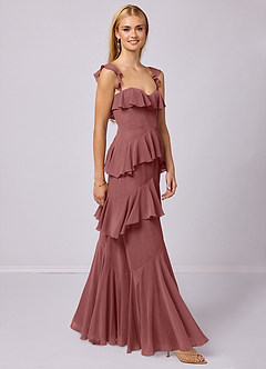 Barbie ♥ Azazie Bridesmaid Dresses Amethyst A-Line Sweetheart Neckline Chiffon Dress image4