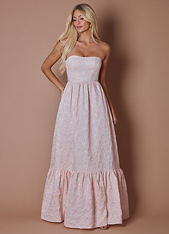 Abito Lungo Rosa Pallido Vesna image3