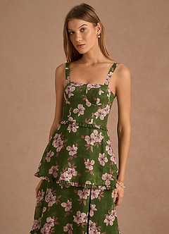 Magnolia Maxi Klänning Green Floral image4