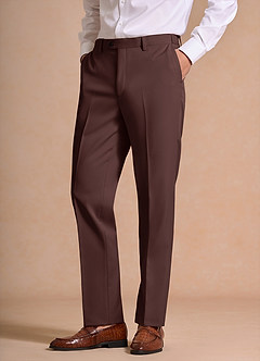 front James Espresso Structured Stretch Dress Pants