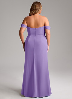 Azazie Saige Bridesmaid Dresses Tahiti A-Line Off the Shoulder Chiffon Convertible Dress image15