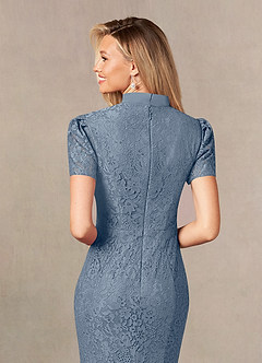Azazie Carleannia Mother of the Bride Dresses Twilight Mermaid Lace Chiffon Dress image7