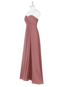 Azazie Arabella Allure Bridesmaid Dresses Desert Rose A-Line Sweetheart Neckline Chiffon Convertible Dress image10
