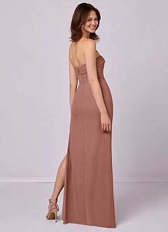 Barbie ♥ Azazie Bridesmaid Dresses Cedar Rose Sheath Strapless Chiffon Convertible Dress image6