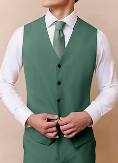 front James Eucalyptus Structured Stretch Suit Vest