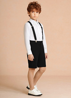 front Oliver Negro Conjunto de 3 piezas de pantalones cortos para niño