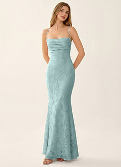 Natasha Mist Jacquard Corset Mermaid Prom Dress image3