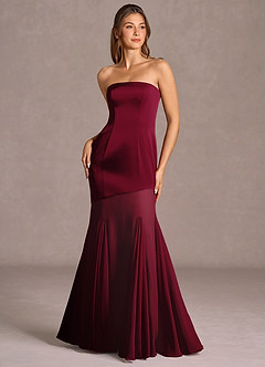 Maxi jurk Uma Merlot image3