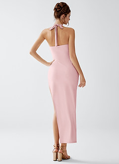 Lorna Powder Pink Stretch Knit Dress image2