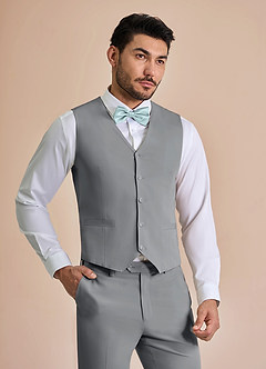 front William Gris Chaleco de traje