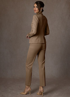 front Victoria Brigadeiro Blazer de trama refinada