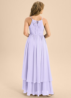 Azazie Elliora Junior Lilac A-Line Pleated Chiffon Dress image2