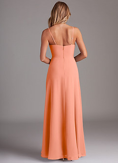 Azazie Breonna Abiti da Damigella Abito A-Line in Chiffon Scollo a Cuore Tramonto image2