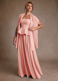 Azazie Josabeth Schlussverkauf A-Linie Plissee Chiffon Kleid Smaragd image2