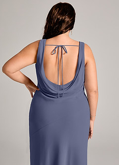 Azazie Rylina Bridesmaid Dresses Stormy Mermaid Pleated Chiffon Dress image12