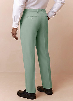 front Owen Dusty Sage Lightweight Tailored Dress Pants