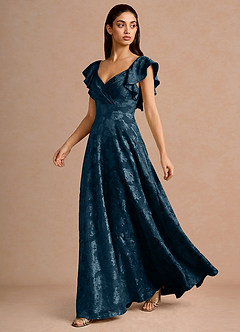 Robe Longue Marine Fflur image3