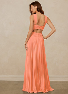 Christian Siriano Bridal for Azazie 1009 Bridesmaid Dresses Sunset A-Line Pleated Chiffon Dress image4