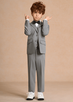Oliver Grey Boys 5-Piece Suit With Bow Tie