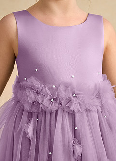 Azazie Lux Flower Girl Dresses Wisteria A-Line Beaded Tulle Dress image7