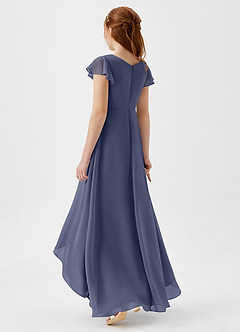 Azazie Breanne Junior Stormy A-Line Chiffon Dress image3