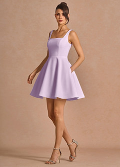 Brynn Frosted Lilac Mini Dress image3