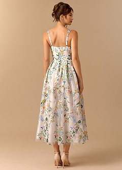 Skyler Blush Pink Multi Midi Dress image2