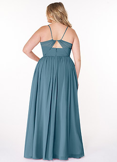 Azazie Cora Bridesmaid Dresses Bermuda A-Line Pleated Chiffon Dress image7