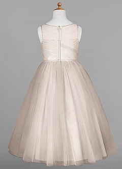 Azazie Brienne Flower Girl Dresses Ball-Gown Sequins Tulle Tea-Length Dress image6