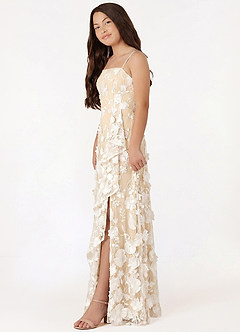 front Azazie Liana Junior Formal Dress