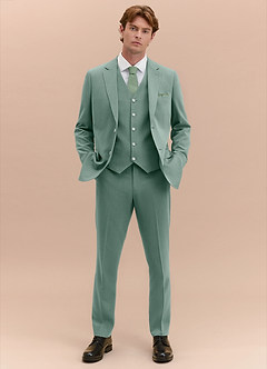 front William Matcha 3-delad kostym