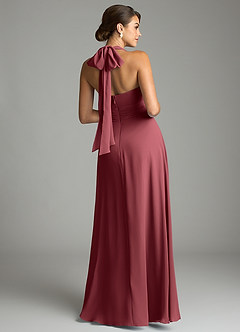 Azazie Tamira Suknie dla druhen Linia A Pofałdowany Szyfon Do ziemi Sukienka image8