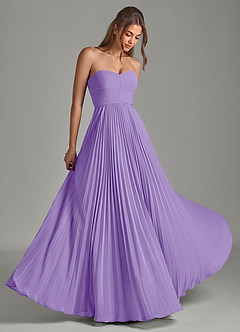 Azazie Chiana Abiti da Damigella Abito A-Line in Chiffon Senza Cinturino Tahiti image1