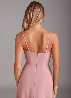 Azazie Breonna Bridesmaid Dresses Dusty Rose A-Line Sweetheart Neckline Chiffon Dress image6
