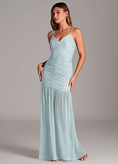 Azazie Aimie Abiti da Damigella Abito Sirena in Maglia Nebbia image5