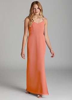 Azazie Becca Junior MAI TAI Mermaid Chiffon Dress image5
