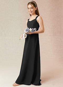 Azazie Denice A-Line Chiffon Floor-Length Junior Bridesmaid Dress image5