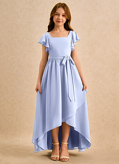 Azazie Milly Girls Formal Flower Girl Klänningar Klä A-Line i Chiffong Plisserad image5