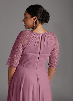 Azazie Gracelyn Klänningar till brudens mor Klänning A-Line i Spets Vintage Mauve image12