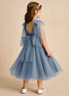 Azazie Dori Flower Girl Dresses Twilight A-Line Ruched Tulle Dress image3