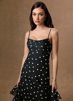 Robe Longue Noir Blanc Simona image4