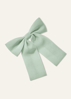 front Pince à cheveux nœud papillon en mousseline pour filles