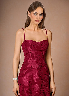 Vestido Rojo Rubí Midi Hollis image5