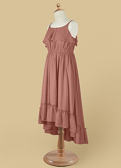 Azazie Karmen Flower Girl Dresses Cedar Rose A-Line Ruched Chiffon Dress image10