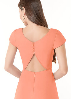 Azazie Hainsly Bridesmaid Dresses Sunset A-Line Sweetheart Neckline Chiffon Dress image6